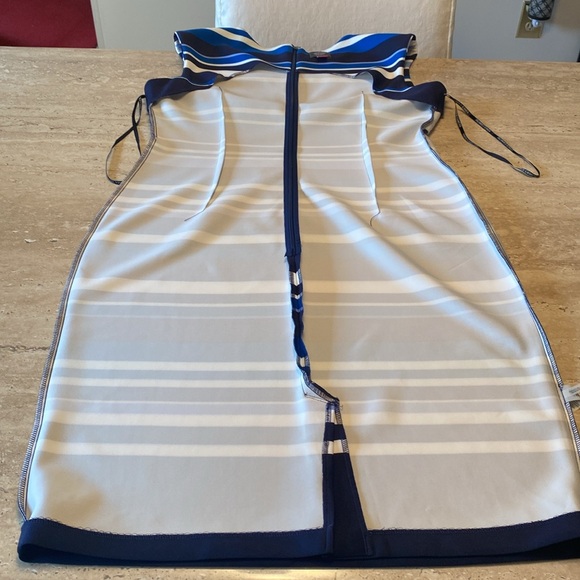 NWOT Vince Camuto Blue & White dress, see measurements in photos below. - Picture 7 of 12